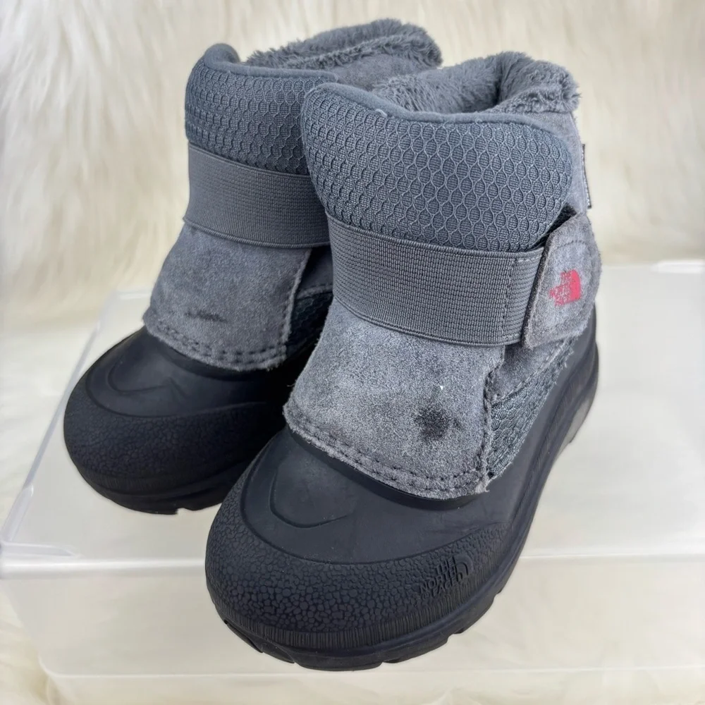 The North Face Kids Faux Fur Lined Boots - Gray Size 8 Toddler